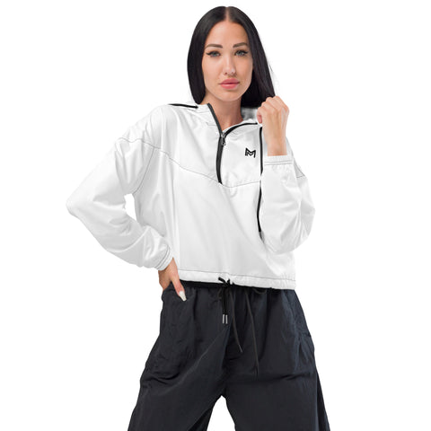 NM Women’s Cropped Windbreaker White