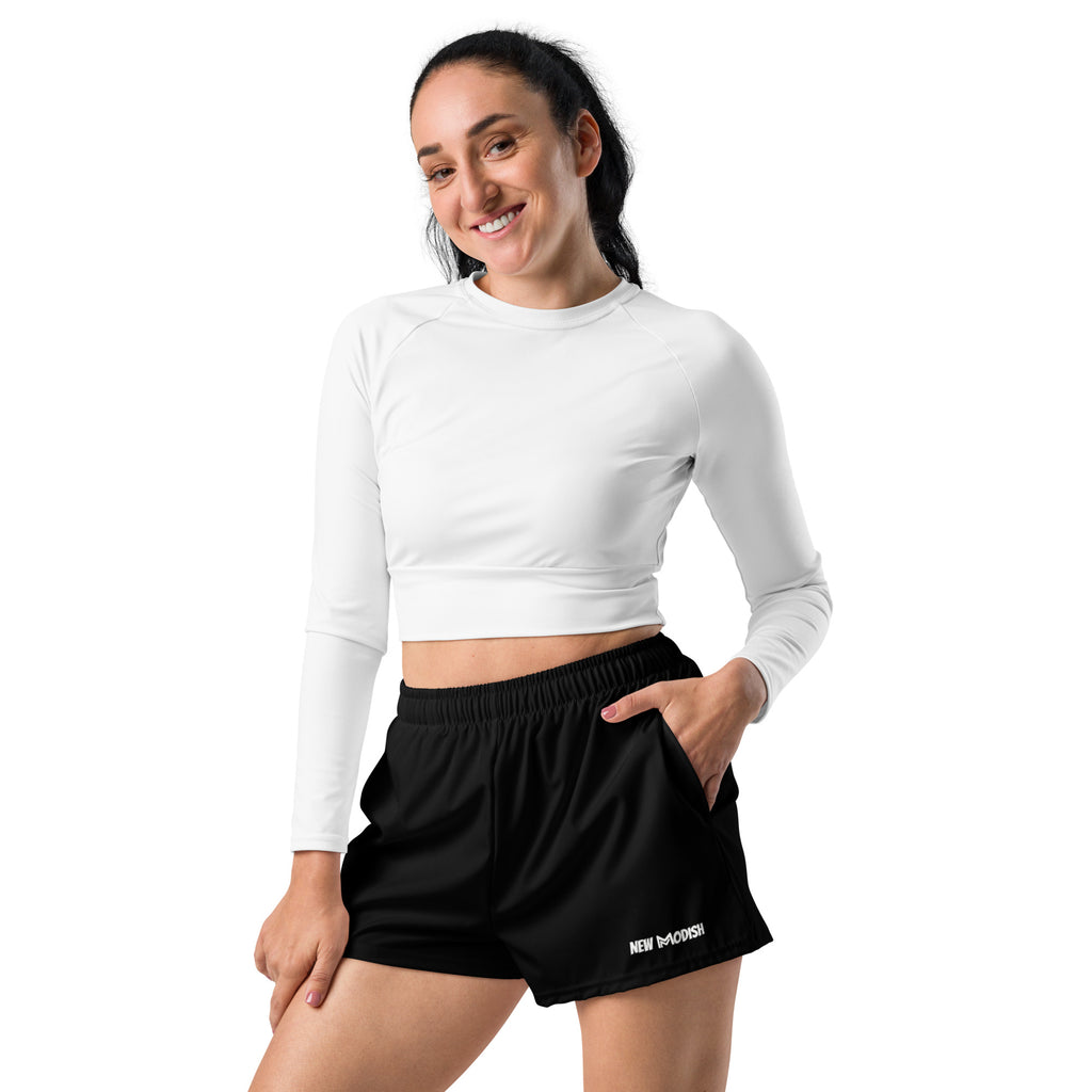 Women s Athletic Shorts Black New Modish Clothing