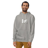 White Logo Unisex Hoodie