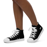 Women’s High Top Canvas Shoes Black