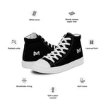 Women’s High Top Canvas Shoes Black